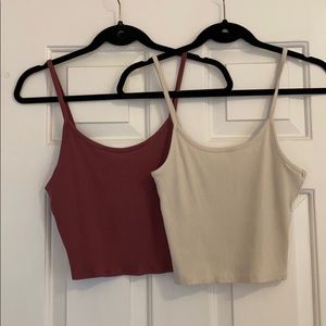 2 American Eagle Cropped Tank Tops